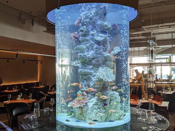 Рельефные 3D модули для аквариума-колонны